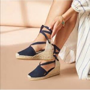 Viscata Chic Navy‎ Espadrille Wedges